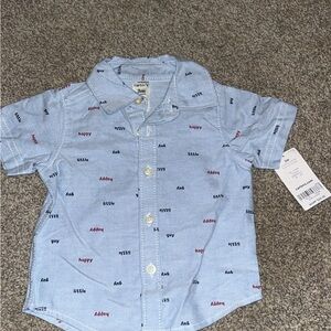 Carter's Blue Kids Shirt 3m
